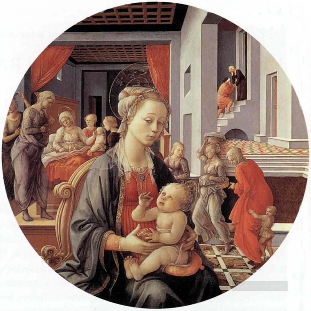 Madonna and Child Christian Filippino Lippi Oil Paintings
